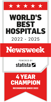 Newsweek World's Best Hospitals 4 Year Champion 2022-2025